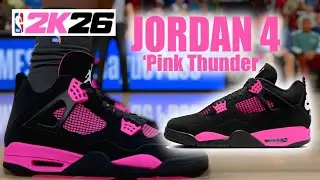 Создатель обуви в NBA 2K26 &mdash; Как сделать Jordan 4 'Pink Thunder'