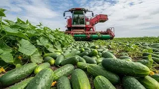 How Cucumbers Are Harvested and Turned into Pickles | Inside a Mega Pickle Factory