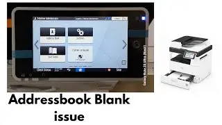 Ricoh how to solved  IM 2702 printer addressbook blank issue ?