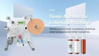 Nenosun Semi-Automatic Packaging Label Machine Desktop Labeling  Sticking  Round Bottle Vial