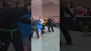Inspirational Retired Military Veteran Creative Board Breaking Martial Arts Demo - US Open