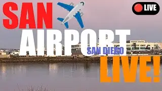 🔴LIVE PLANESPOTTING IN SAN DIEGO:Airport Action From The Busiest Single Runway Airport In the USA