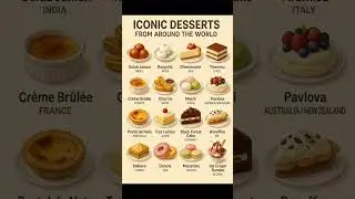 16 Famous Desserts from Around the World 🍰✨ | Which One&rsquo;s Your Favorite?