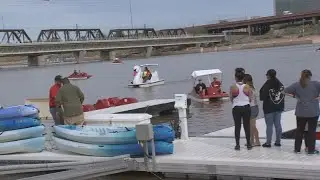 Swan boats take over Tempe Beach Park