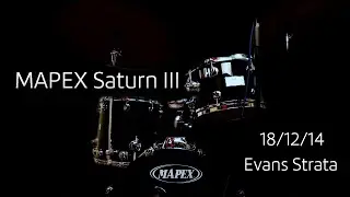 MAPEX Saturn III Bop Kit (Piano Black) | Evans Strata | Sound Test/Demo | 18/12/14/5.5