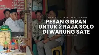 Gibran Pulang Kampung, Santap Sate Bersama Dua Raja Keraton Solo