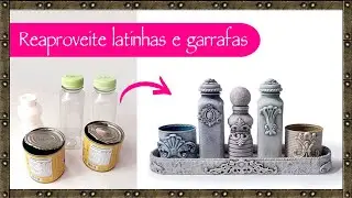 Как повторно использовать банки и пластиковые бутылки, чтобы сделать винтажное украшение