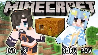 【MINECRAFT】CHAT SABOTAGES OUR MINECRAFT CHALLENGE - Part 1- Ruru's POV #minecraft #minecraftshorts