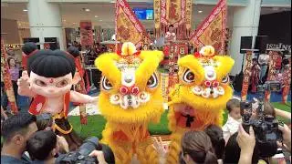 [4K] Yiwei Twin Lions Acrobatic Lion Dance at Marina Square Pre-CNY Event on 30 Jan 2026