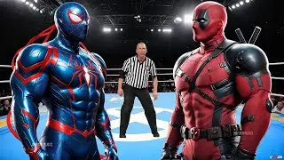 SPIDERMAN 2099 VS DEADPOOL - EPIC BATTLE