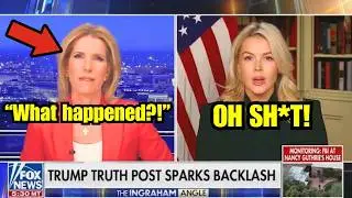 Каролина Ливитт впадает в панику, когда ведущая Fox News, поддерживающая Трампа, вступает с ней в...