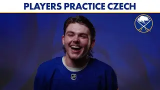 Buffalo Sabres Players Practice Their Czech Language Skills Ahead Of #NHLGlobalSeries