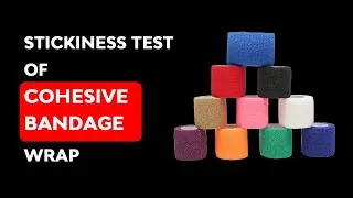Stickiness Test of Cohesive Bandage Wrap | GSP Self Adherent Cohesive Bandage Wrap