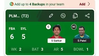 FBA VS SYL | Best Team 11 | Grand league | Small league | big win