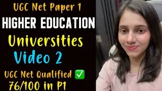 #ugcnet Higher Education Part 2✅