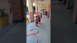 Play School activities jumping in rings baby ☺ #playschool #cutebaby #babyvideo #ytshorts #activity
