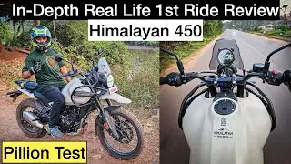 ROYAL ENFIELD HIMALAYAN 450 1st RIDE REVIEW In-Depth | Power? Vibrations? Weight? Handling? Comfort?