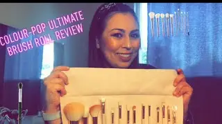 COLOURPOP ULTIMATE BRUSH ROLL REVIEW  2020| Colourpop Ultimate Brush Roll| Colourpop Makeup Brushes