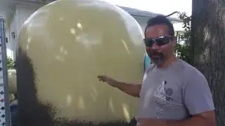 Шаг 3: Напыление бетона на купол с воздушной опалубкой #DomeHome #AircreteHarry #Aircrete #DIY #DomeBuild #Dome