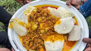 Eating yam and garden egg - Yam Festival in Nigeria - Ekiti S2 Ep13