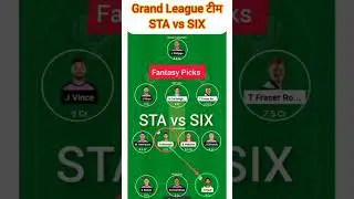 STA vs SIX T20 Dream11 Prediction | Melbourne Stars vs Sydney Sixers | Dream11 STA vs SIX 2024, 🔥