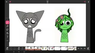 The Sprunki Series Episode 35: Gray And Vineria's Special Ice Cream 🩶💚🍨🍦🚽