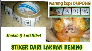Cara membuat label produk dari lakban bening