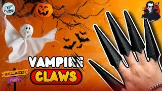 How to Make Vampire Claws for a Spooky Halloween 🎃🧛🦇 