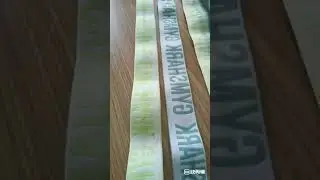 AB silicone printing on ribbon by inject machine