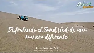 Ma&ntilde;ana de Sand sled en dunas de ZRLA con Desert Expeditions