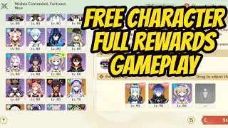 [DAY 4] Wishes Contended, Fortunes Won Full Rewards Gameplay Using Free Characters Only On Mobile