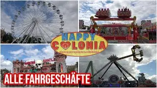 Happy Colonia 2021 - K&ouml;ln Deutzer Pop-Up Kirmes / Freizeitpark - Alle Fahrgesch&auml;fte (Offrides)