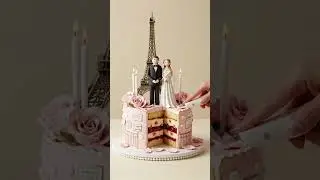 Paris Wedding Cake That&rsquo;s Almost Too Romantic to Slice 🎂🗼