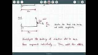 Statics - Video 40:  Bending Moment Example