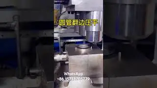 Hydraulic pipe flanging and flattening machine #coldmilling #machine #welding #cncmill #factory #cnc