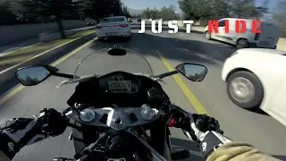 POV Motorcycle Ride | City Flow (Day to Evening)