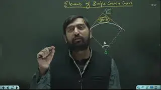 Elements of Simple Circular Curves || Surveying