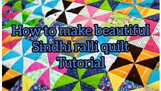 How to make sindhi quilt ralli/patchwork tutorial/sindhi patchwork/Sindhi/Hindi/Urdu