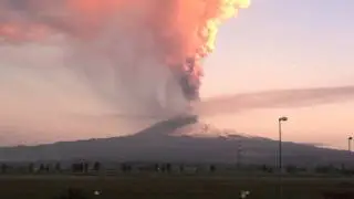 Mt  Etna Eruption 05JAN12 Sunrise