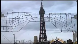 On our way back home.. pass Blackpool town..