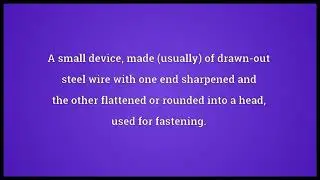 pin meaning in English