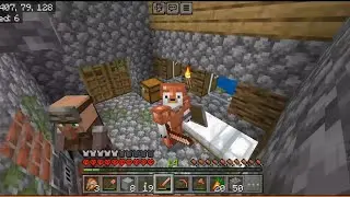 Am strâns câteva resurse pentru Minecraft Hardcore,m-am batut cu zombii.🐻‍❄️