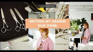 ME GETTING MY ORANGE HAIR DONE  @ USFIN ATELIER