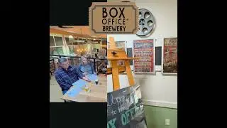Noah Shenandoah visits with Tom and Mary Beth Price, owners of Box Office Brewery, in Strasburg, VA!