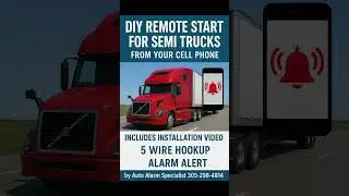 DIY semi truck remote start gps kit #semitruck #semiremotestart