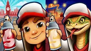 Subway surfers : Year of the snake 2025 🆚 London 2026 [Lunar New Year Edition] Map Comparison 