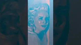 Painting with pink and teal #art #painting