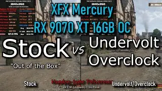 Stock vs Overclock | XFX Mercury RX 9070 XT OC | 5 Game Tests Benchmark Comparison