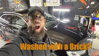 Audi A4 Avant: Washed with a brick???