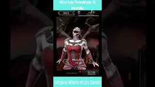 Mortal Kombat X Mobile Vampires Mileena Victory Stances 😈😈#shorts